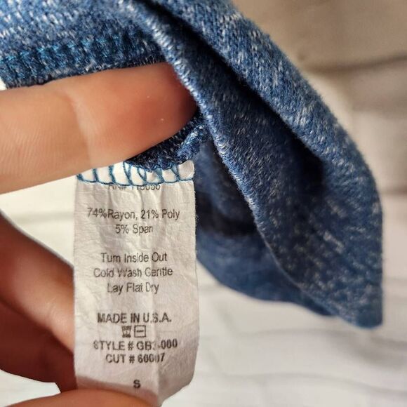 Jess and Jane Ferndale Knit Leaf Blue Long Sleeve Sweater Tunic Womens Small - Picture 16 of 16